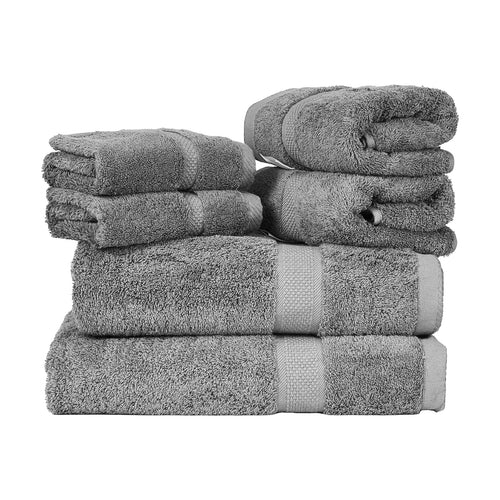 6-Piece 100% Cotton Towel Set, 600 GSM, Bath Hand Washcloths