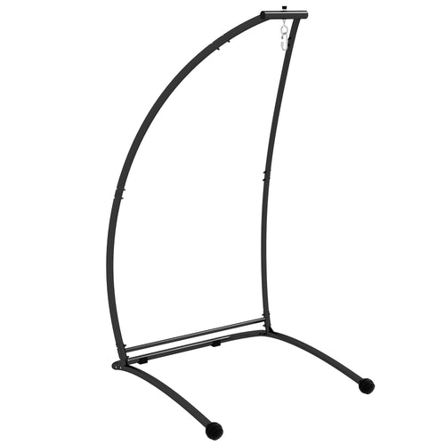 C Shape Hammock Chair Stand Heavy Duty Metal Frame Indoor Outdoor