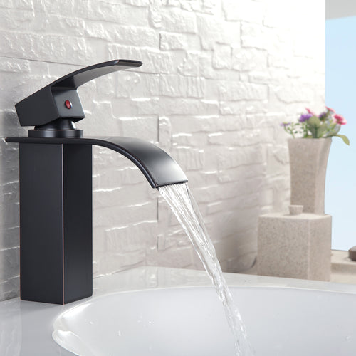 ORB Single Handle Bathroom Faucet Modern Basin Sink