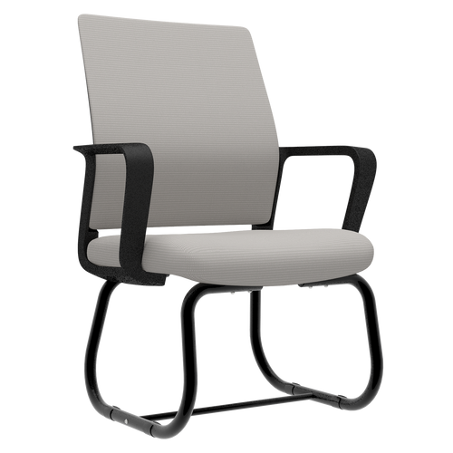 Minimalist Modern Office Chair Mesh Back Black Gray