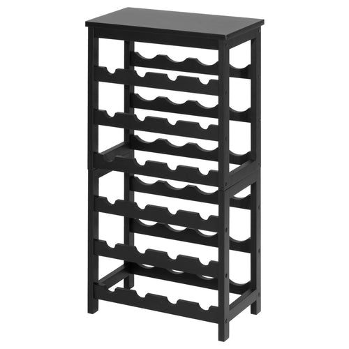 24 Bottle 6-Tier Wine Rack Freestanding Floor Storage Cabinet