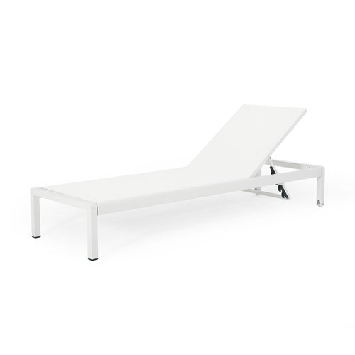 Aluminum Adjustable Chaise Lounge Chair 400lbs Capacity