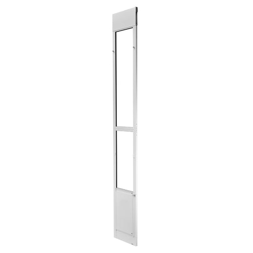 Adjustable Sliding Glass Pet Door 91-96" Aluminum Frame