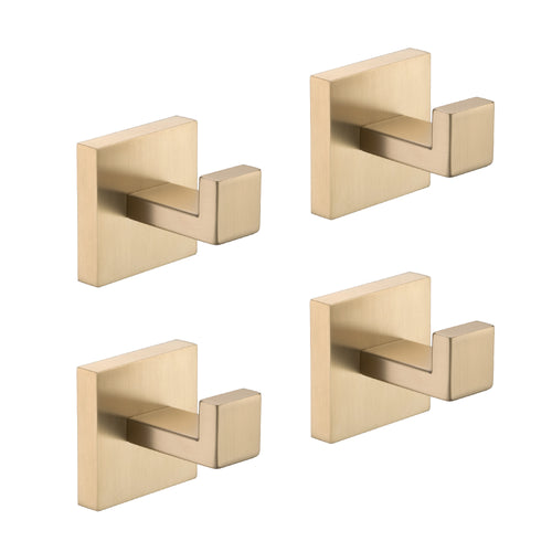 4 Pack Stainless Steel Wall Mount Towel Hooks