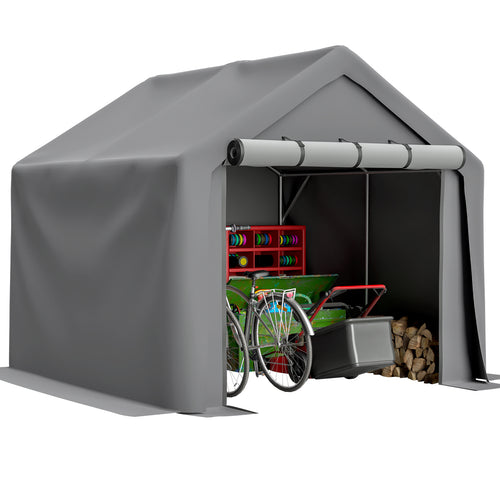 8x8 ft Waterproof UV-Resistant Outdoor Gazebo Shelter Roll-Up