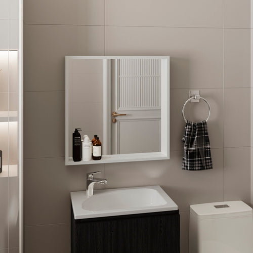 Wall-Mounted Bathroom Medicine Cabinet with Mirror and Storage