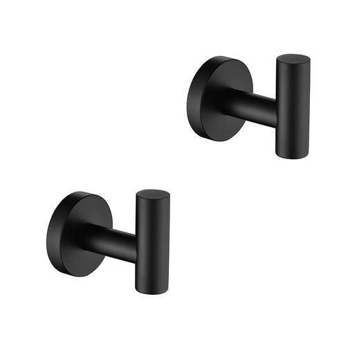 Stainless Steel Wall-Mounted Towel Hooks 2-Pack Bathroom