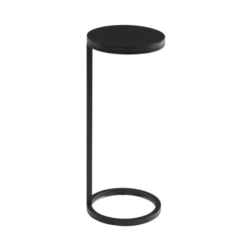 Yancey Round Metal Accent Side Table Antique Bronze