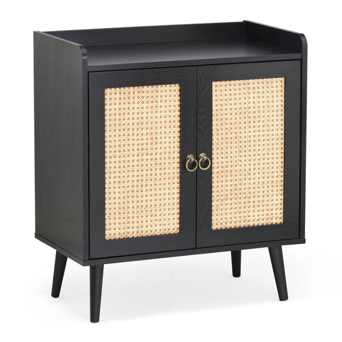 Sideboard Buffet Cabinet with Rattan Doors Storage