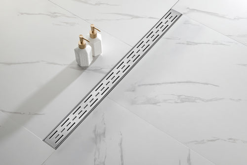 36" Linear Shower Drain 304 Stainless Steel Brick Grate
