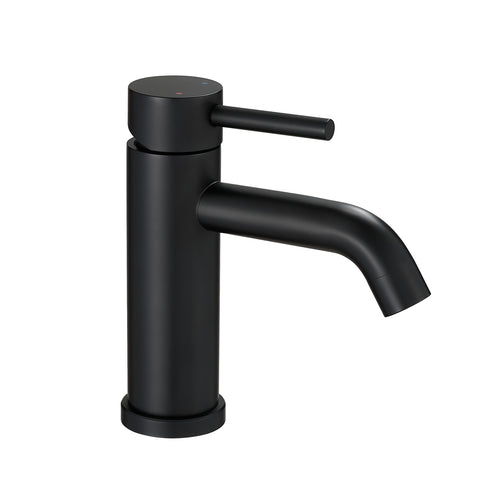 Black Stainless Steel Waterfall Bathroom Sink Faucet Single Handle