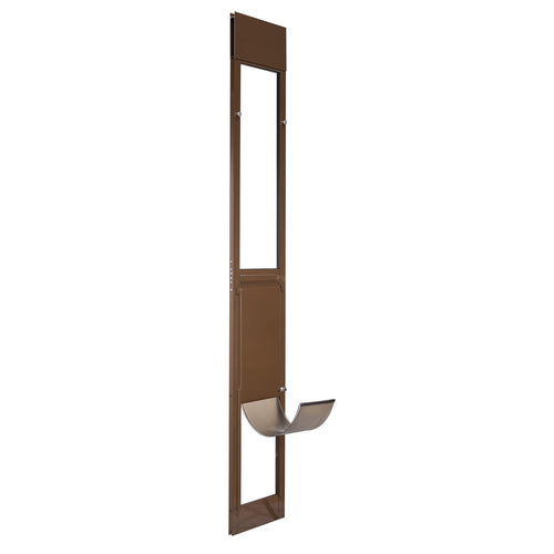 Adjustable Sliding Glass Pet Door with Lock, 10.25" x 16.25" Flap