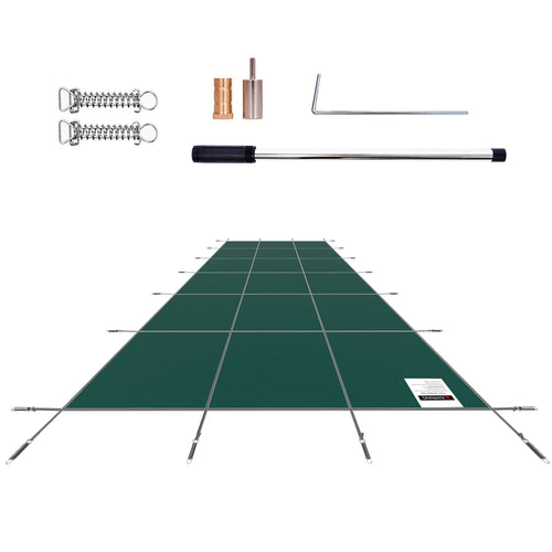 20x40 Rectangle Inground Pool Safety Cover Green Mesh