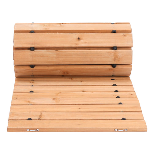 8 ft x 17 in Straight Wooden Garden Pathway Walkway Roll