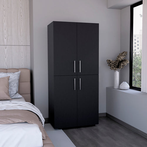 Engineered Wood Dresser Black