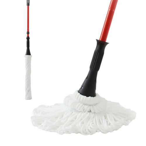 Twist Mop - Self-Bending Handle - Microfiber - Wet & Dry - 57.5"