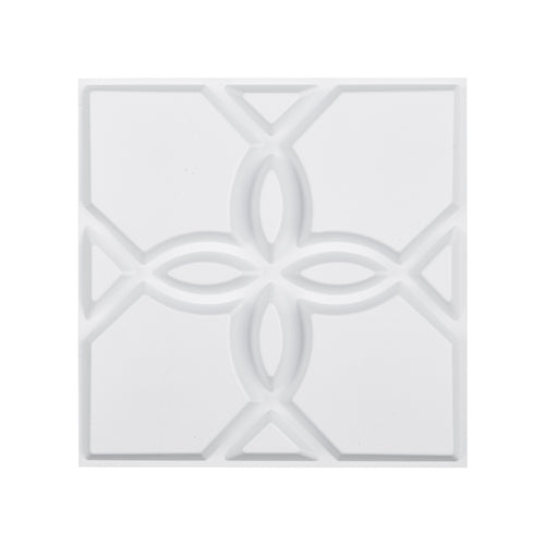 3D Wall Panels 33-Pack Floral Matte White 32 Sq.Ft