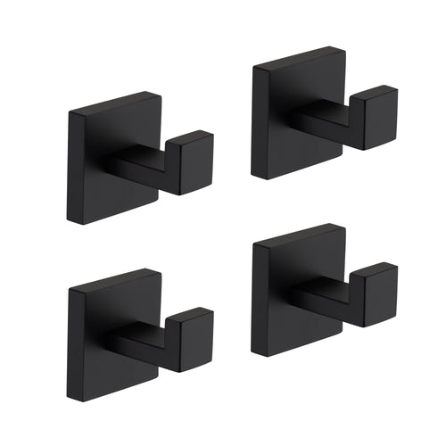 4 Pack Stainless Steel Wall Mount Bathroom Towel Hooks