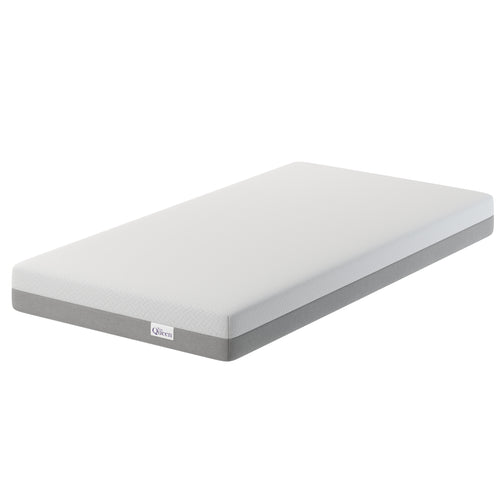 Twin Memory Foam Mattress 8 Inch White Gray Adaptive Support