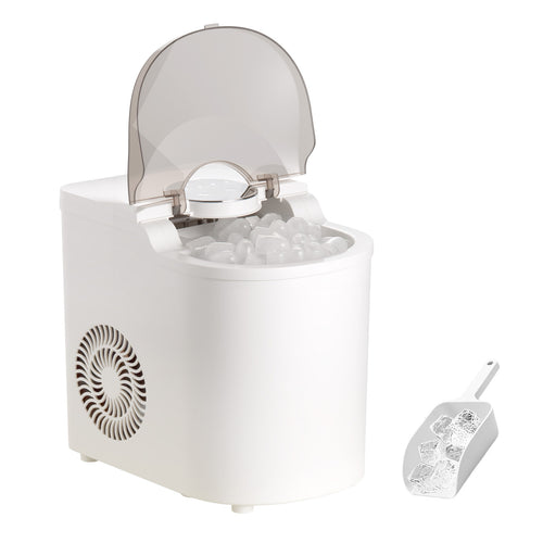 Portable Ice Maker Machine, 26 lbs per Day, 7 Cubes in 6 Mins