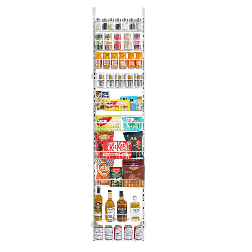 10-Tier Over the Door Pantry Organizer Steel Spice Rack