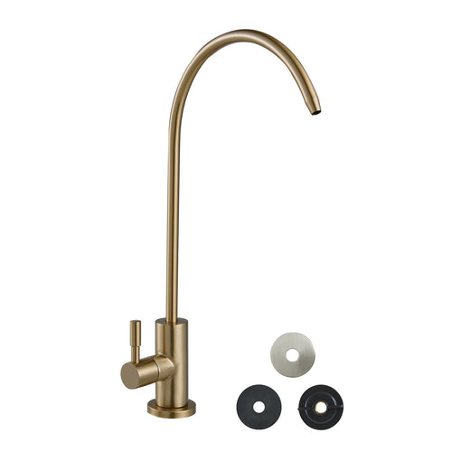 Stainless Steel Lead-Free Water Purifier Faucet Brushed Gold