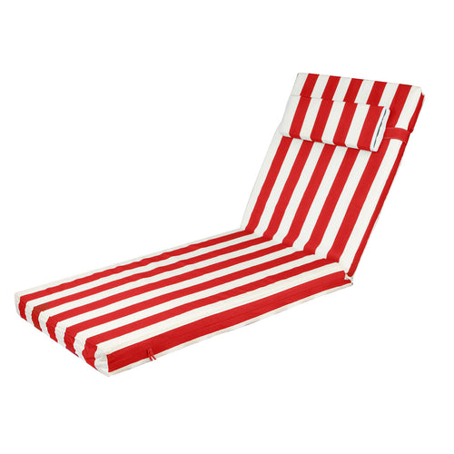 Outdoor Chaise Lounge Cushion 80 x 26 x 3 Inch with Ties