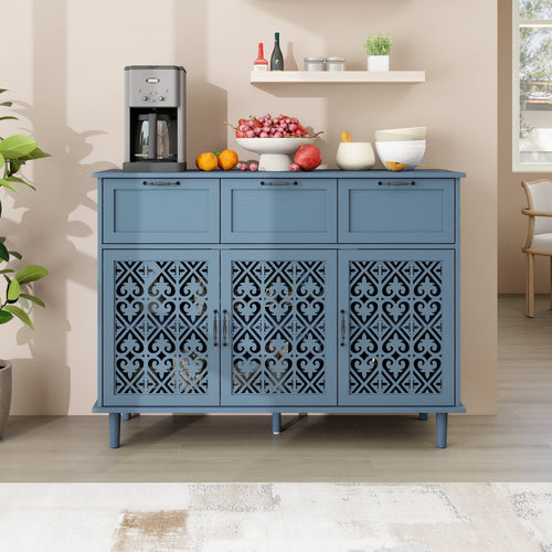 3 Door 3 Drawer Cabinet for Bedroom Living Room Study