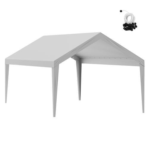 12x20 ft Carport Canopy Cover Waterproof UV Protected Grey