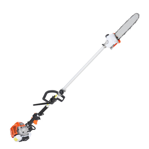 26CC 6-in-1 Gas Multi-Tool Trimmer Hedge Edger Pole Saw