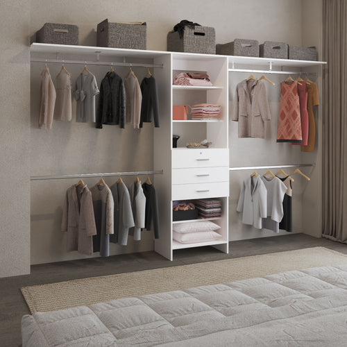 Engineered Wood Dresser White 118"