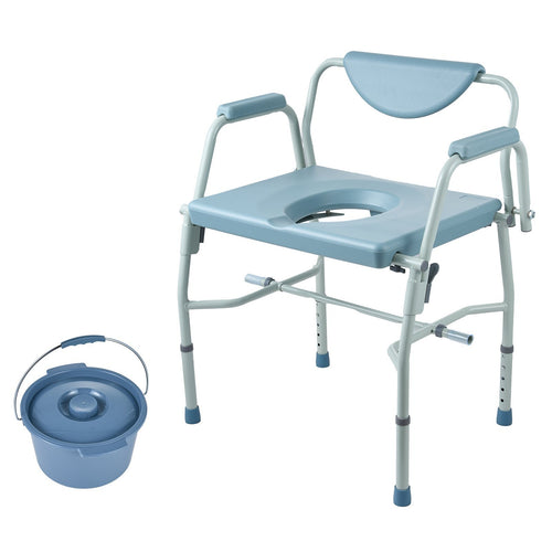 Bedside Commode Chair 1000LBS Capacity Adjustable Height