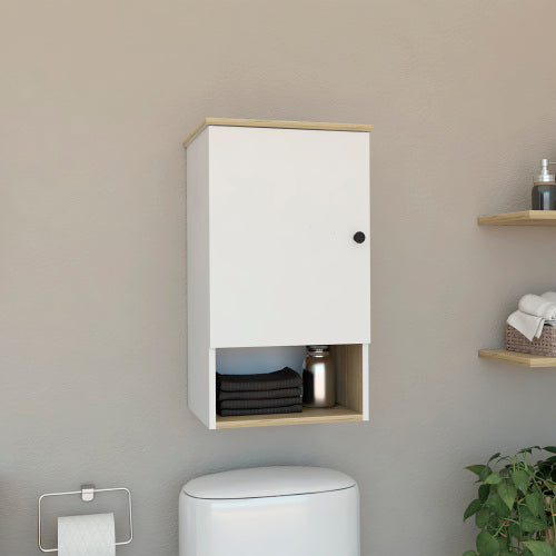 Medicine Cabinet - Single Door - Engineered Wood - Open Shelf