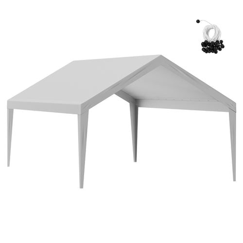 13x20 ft Carport Canopy Cover Waterproof UV Protected Grey