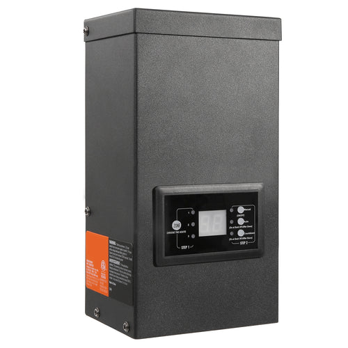 300W Landscape Lighting Transformer Timer Photocell 120V to 12V