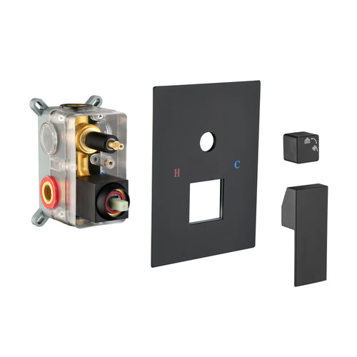 Solid Brass 2 Way Shower Diverter Valve Mixer Rough-In Kit