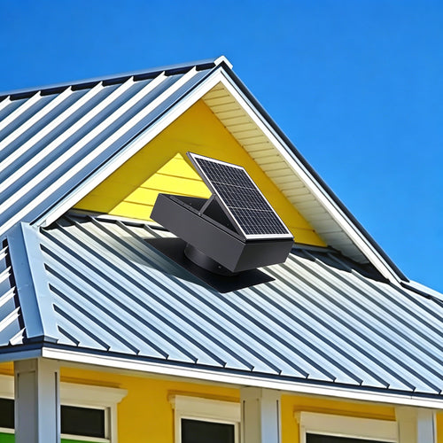 12' Solar Roof Vent Fan 40W Dual Power 1200 CFM Remote