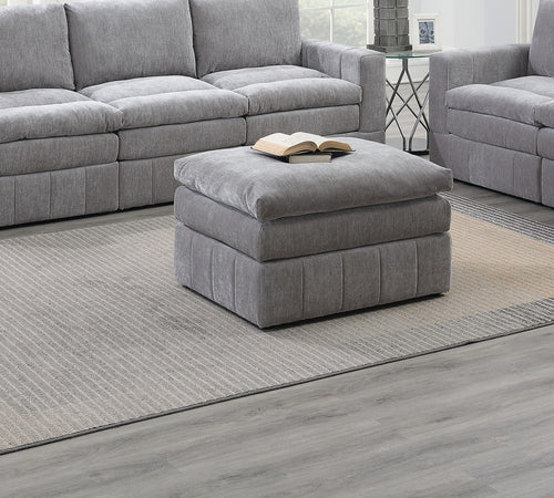 Granite Morgan Plush Ottoman Modular Sectional Sofa