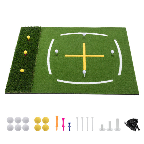 5'x4' Golf Hitting Mat with 7 Tee Positions, Indoor Outdoor