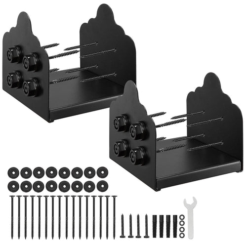2 Pack 8x8 Wood Fence Post Base Brackets 7.9x7.5 inch