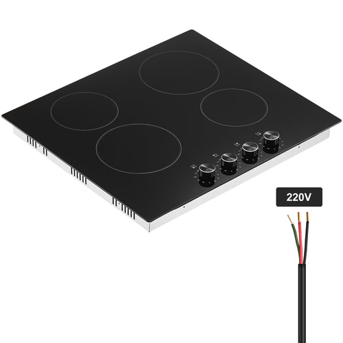 4 Burner Electric Radiant Ceramic Cooktop 23.2x20.5