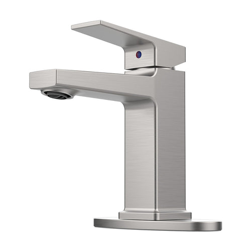 Brushed Nickel Single Handle Bathroom Faucet 1 or 3 Holes