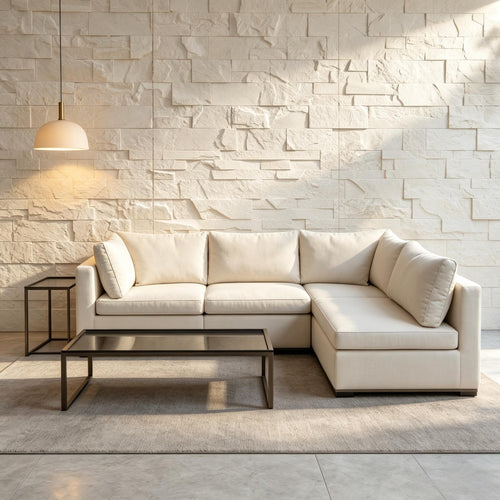 8-Pack 3D Faux Stone Wall Panels Lightweight Polyurethane