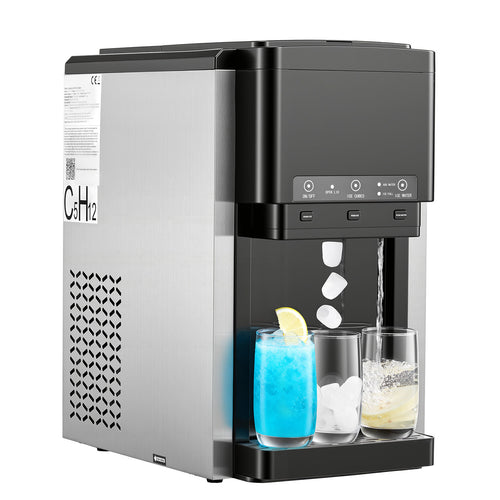 3-in-1 Countertop Water Dispenser Ice Maker 35 LBS/24H