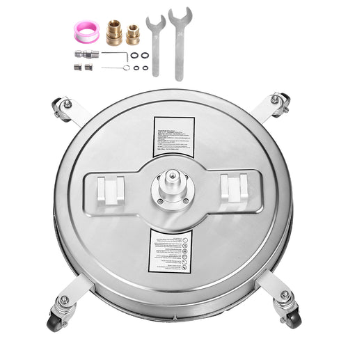 22" Stainless Steel Pressure Washer Surface Cleaner 4500 PSI