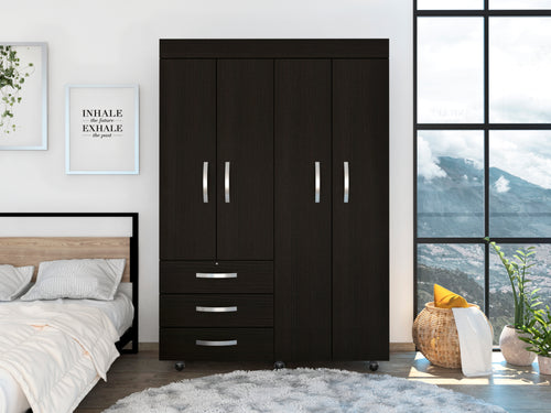 Engineered Wood Dresser Black 47"