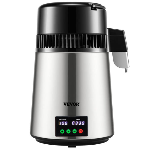 1.1 Gal Water Distiller 750W Countertop Machine Stainless Steel