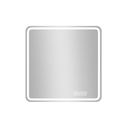 36x36" LED Bathroom Mirror Anti-Fog Tri-Color Rust-Resistant