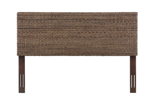 Rattan Wicker Banana Leaf Panel Headboard for Adjustable Bed
