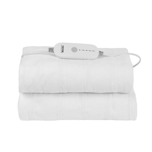 King Heated Mattress Pad 78x80" Coral Fleece Auto Off